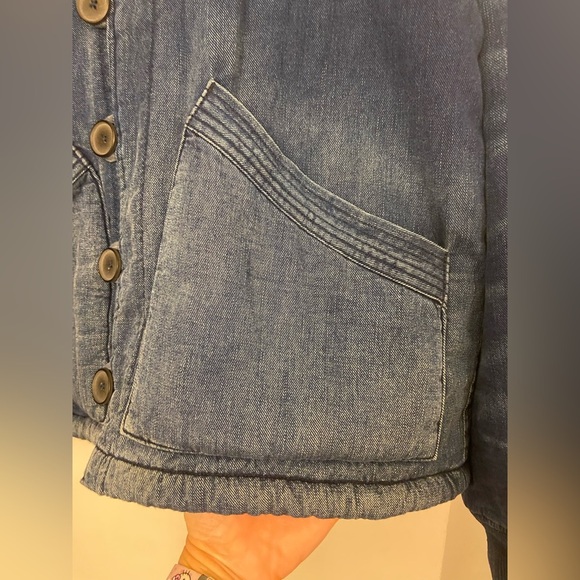 Free City Abiquiu Sherpa Jacket Indigo Blue Size Medium - Picture 10 of 10